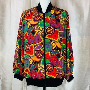 Vintage 80s Amato Lightweight Bomber Style Jacket